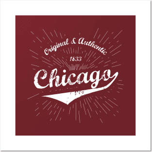 Original Chicago, IL City Shirt Posters and Art